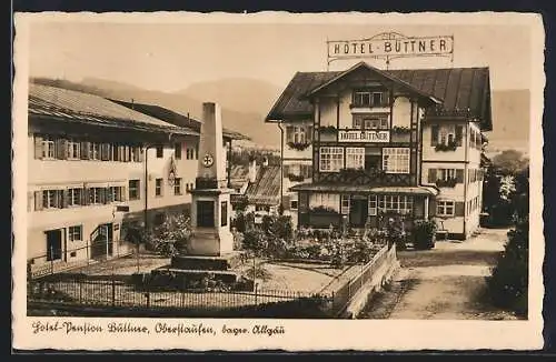 AK Oberstaufen /Bayr. Allgäu, Hotel-Pension Büttner