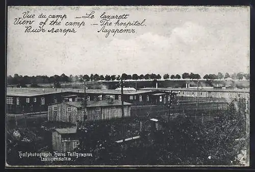 AK Langensalza, Vue du camp, Le lazarett, Kriegsgefangenenlager