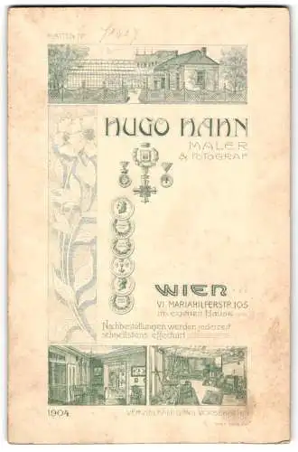 Fotografie Hugo Hahn, Wien, Ansicht Wien, Atelier des Maler & Fotografen Mariahilferstrasse 105