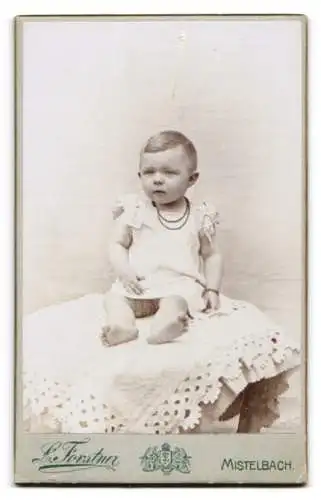 Fotografie L. Forstner, Mistelbach, Wappen von Greif flankiert, Rückseitig Portrait