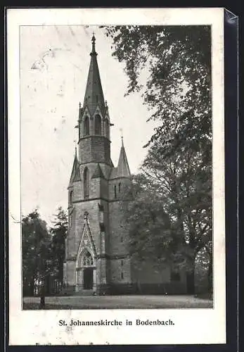 AK Tetschen-Bodenbach / Decin, St. Johanneskirche