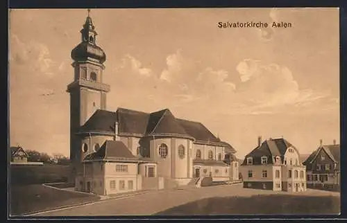 AK Aalen, Partie an der Salvatorkirche