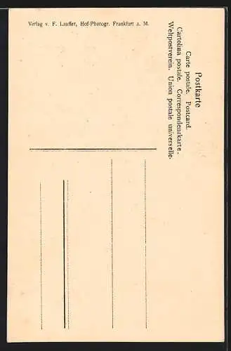 AK Frankfurt a. M., Städtisches Historisches Museum, Durchgang zum Leinwandhaus