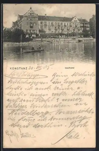 AK Konstanz, Inselhotel mit Ruderboot