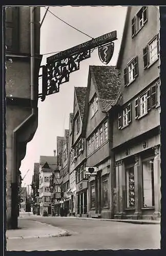 AK Aalen /Württ., Hauptstrasse mit Heimat- und Schubart-Museum