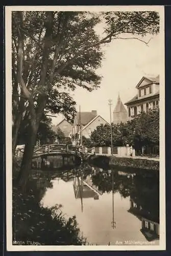 AK Mölln / Lauenburg, Am Mühlengraben