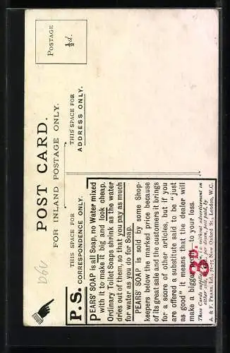 AK Bubbles Kleines Kind mit Seifenblasen