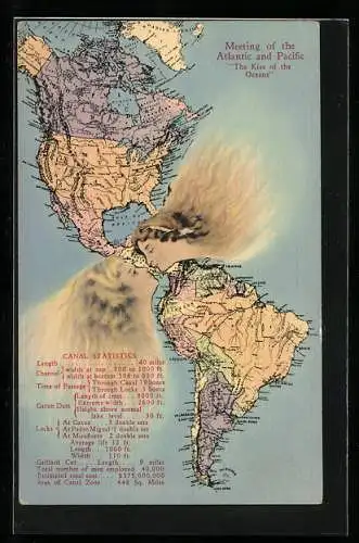 AK Panama, meeting of the Atlantic and Pacific, The kiss of the Ocean