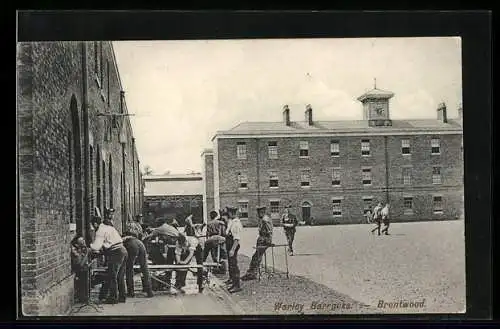 AK Brentwood, Warley Barracks with soldiers