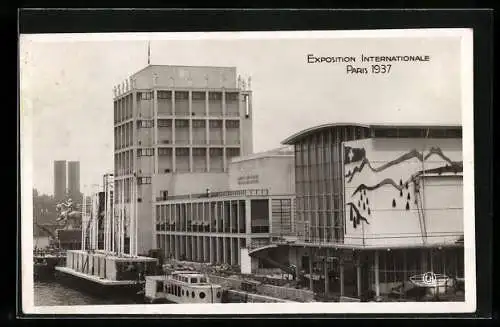 AK Paris, Exposition internationale 1937, Les Pavillons d` Italie et de Suisse