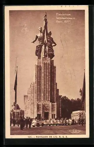 AK Paris, Exposition Internationale 1937, Pavillon de l`U. R. S. S., Ausstellung