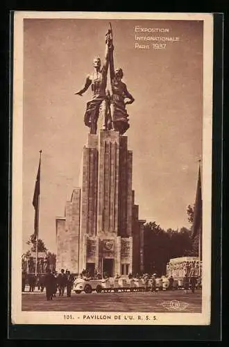 AK Paris, Exposition internationale 1937, Pavillon de l'U. R. S. S.