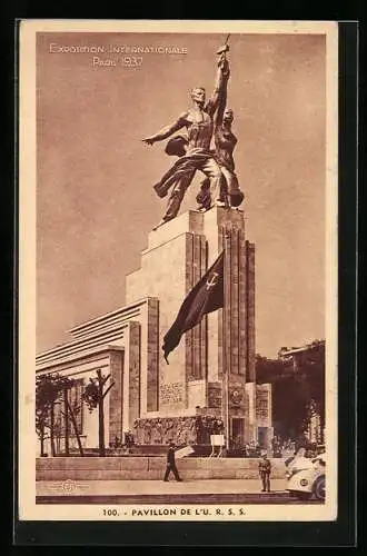 AK Paris, Exposition internationale 1937, Pavillon de l`U.R.S.S.