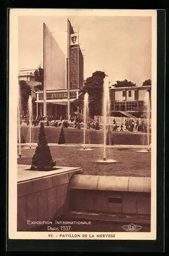 AK Paris, Exposition internationale 1937, Pavillon de la Norvege