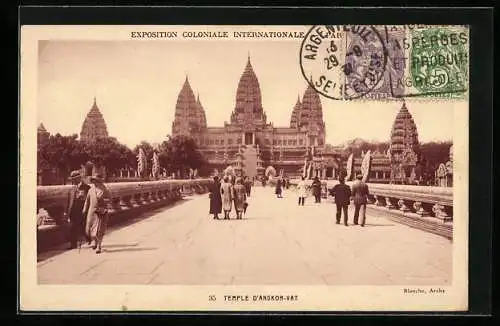 AK Paris, Exposition Coloniale Internationale 1931, Temple d`Angkor-Vat