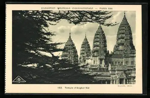 AK Paris, Exposition coloniale internationale 1931, Temple d` Angkor-Vat