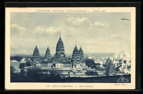 AK Paris, Exposition coloniale internationale 1931, Temple d`Angor-Vat