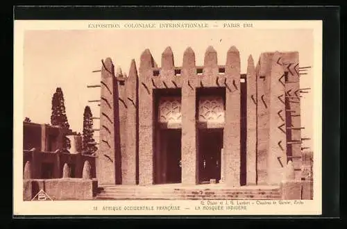 AK Paris, Exposition coloniale internationale 1931, La Mosquée Indigène