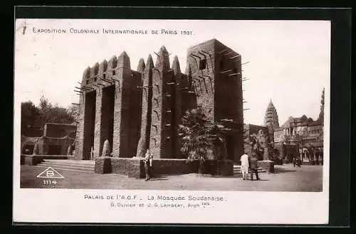 AK Paris, Exposition Coloniale Internationale 1931, Palais de l`A.O.F., Ausstellung