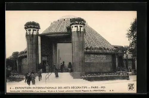 AK Paris, Exposition des Arts décoratifs 1925, Pavillon Primavera