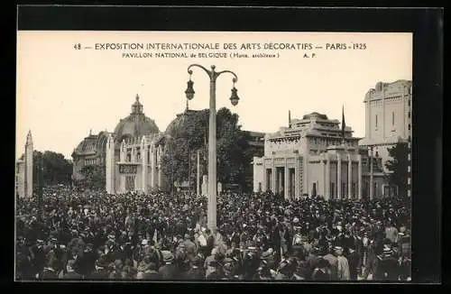 AK Paris, Exposition des Arts décoratifs 1925, Pavillon National de Belgique