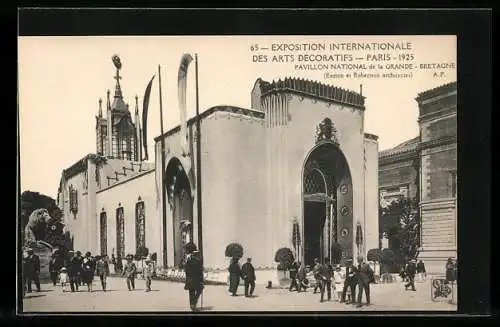 AK Paris, Exposition des Arts décoratifs 1925, Pavillon National de la Grande -Bretagne