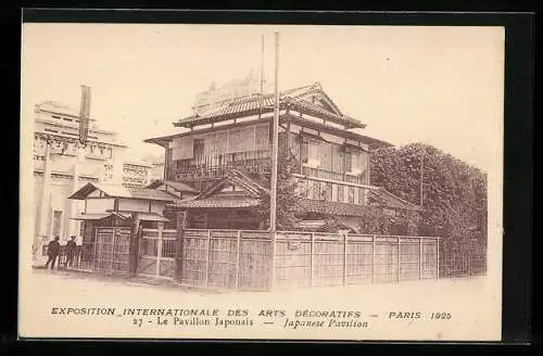 AK Paris, Exposition des Arts décoratifs 1925, Le Pavillon Japonais