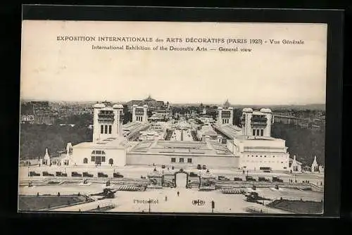 AK Paris, Exposition des Arts décoratifs 1925, Vue Générale