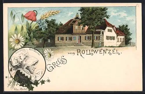 Lithographie Bayreuth, Restaurant Rollwenzel, Dorothea Rollwenzel