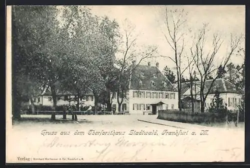 AK Frankfurt-Niederrad, Oberforsthaus Stadtwald