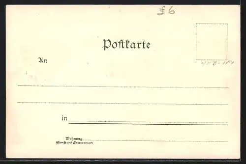 Lithographie Walchensee, Klösterli, Post, Sachenbach