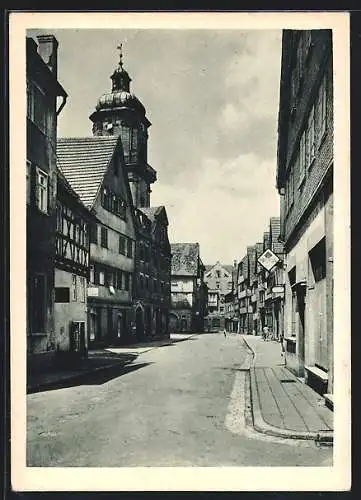 AK Aalen /Württbg., Alte Schulgasse