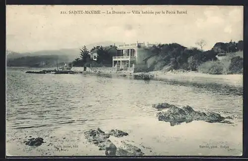 AK Sainte-Maxime, La Dunette, Villa habitée par le Poete Botrel