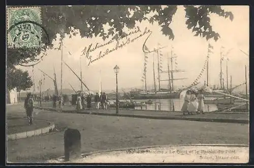 AK Sainte-Maxime, Le Quai et le Bassin du Port