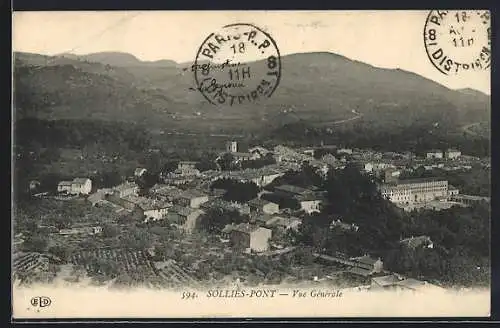 AK Solliès-Pont, Vue Générale