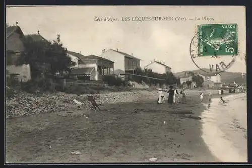 AK Les Lèques-sur-Mer, La Plage