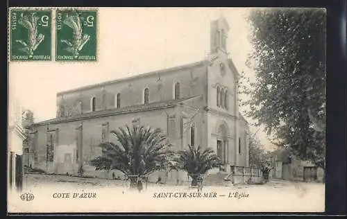 AK Saint-Cyr-sur-Mer /Cote d`Azur, L`Église