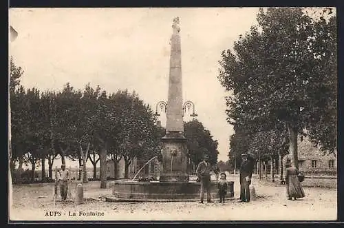 AK Aups, La Fontaine