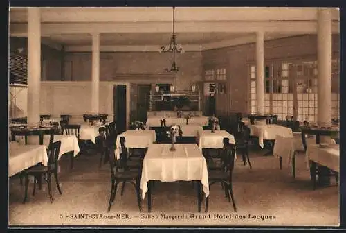 AK Saint-Cyr-sur-Mer, Grand Hotel des Lecques, Salle à Manger