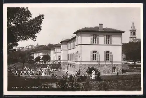 AK Giens, Hopital Renèe-Sabran, Perspective des Pavillons