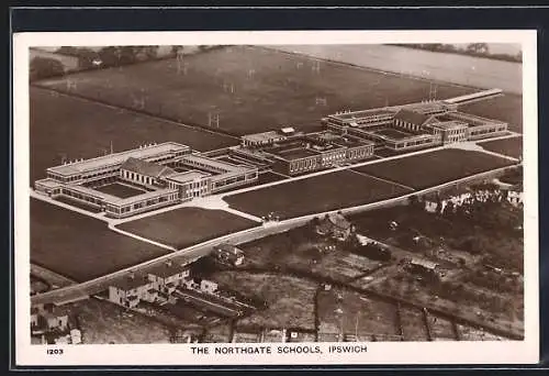 AK Ipswich, The Northgate Schools, Air Photograph