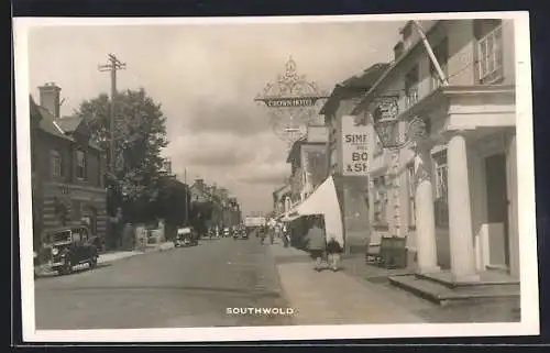 AK Southwold, Crown Hotel with Street