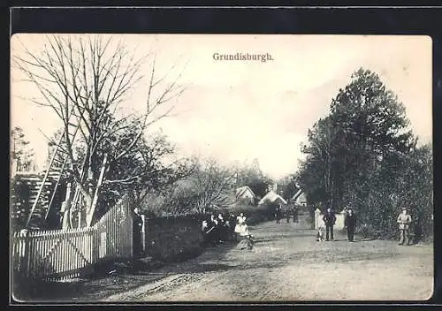 AK Grundisburgh, Street scene with children