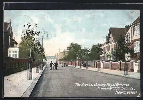 AK Newmarket, The Avenue, showing Royal Entrance to Jockey Club Grounds