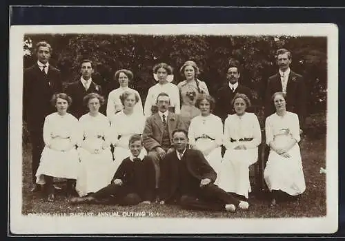 AK Orford, Baptist Annual Outing 1914, Group Photo