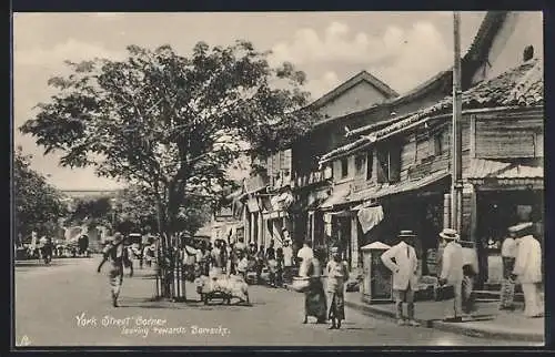 AK Colombo, York Street Corner looking towards Barracks