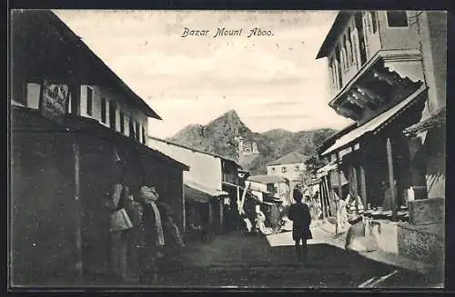 AK Mount Abu, Bazar, Marktstrasse