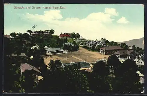 AK Kasauli, Barracks and Square, Kasauli from East