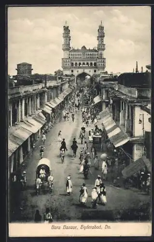 AK Hyderabad, Bara Bazaar, view along the street