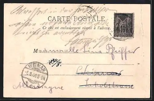 AK Paris, Exposition universelle de 1900, La Seine au Pont des Invalides